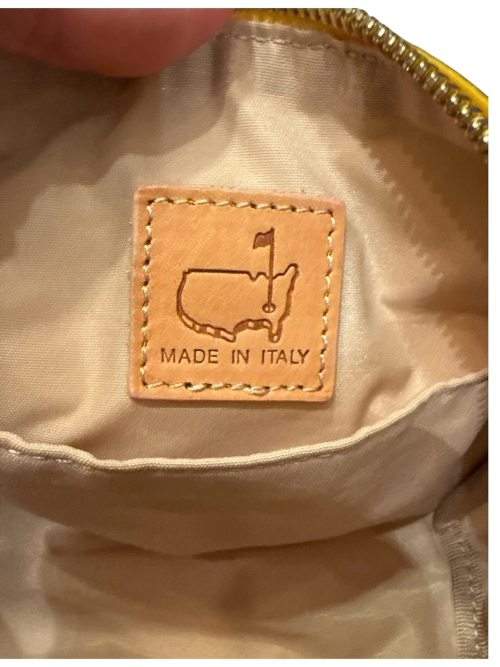 NWOT Masters Women’s Mustard Yellow Cosmetic Bag Pouch